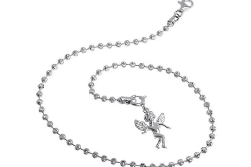 Fußkette Kugel 2,5mm - 925 Silber wahlweise mit Anhänger
