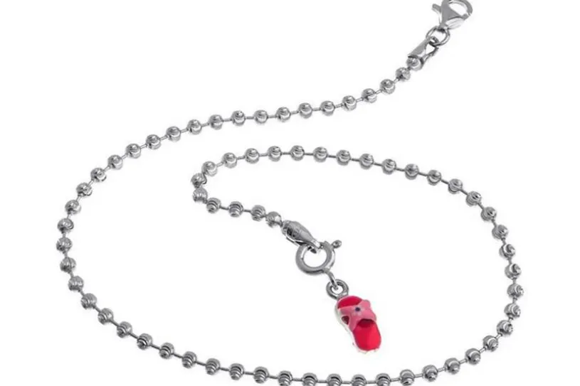 Fußkette Kugel 2,5mm - 925 Silber wahlweise mit Anhänger