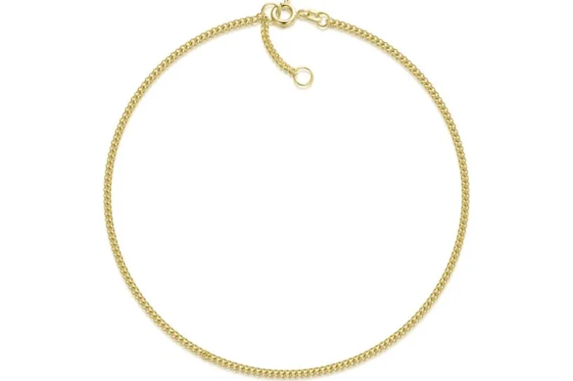 Fußkette Panzer 1,7mm - 585 Gold