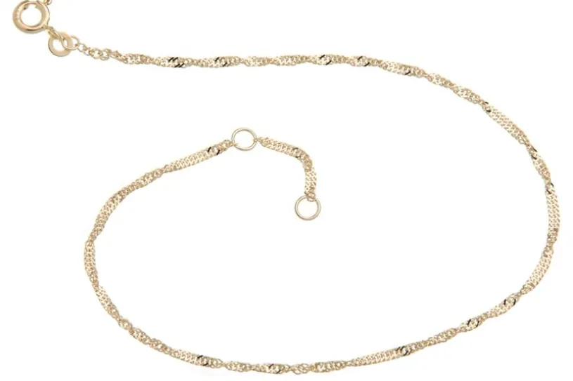 Fußkette Singapur 1,4mm - 333 Gold