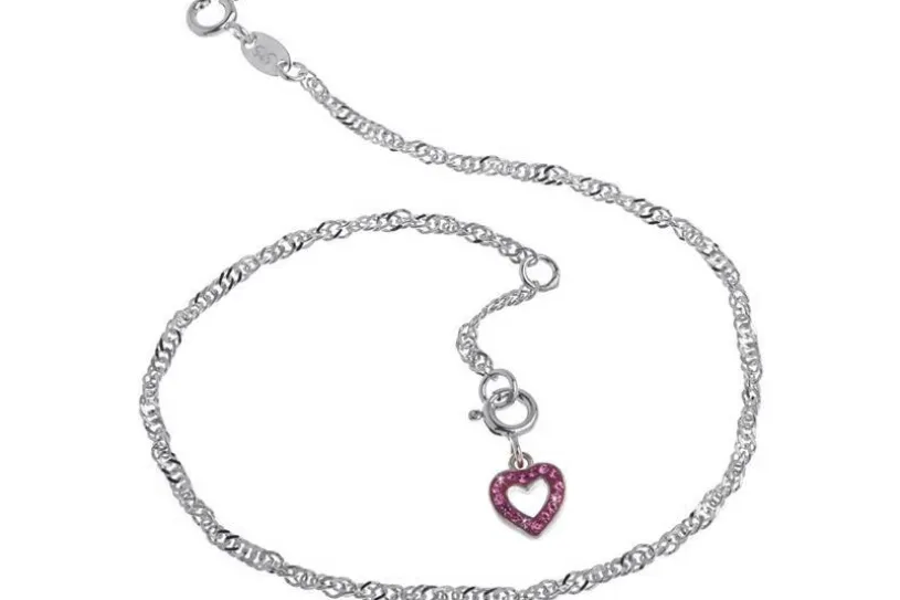 Fußkette Singapurkette 2,3mm - 925 Silber wahlweise mit Anhängern