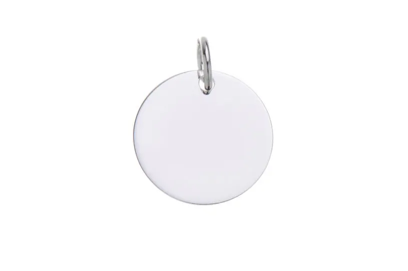 Gravuranhänger, rund Gr. M - 925 Silber