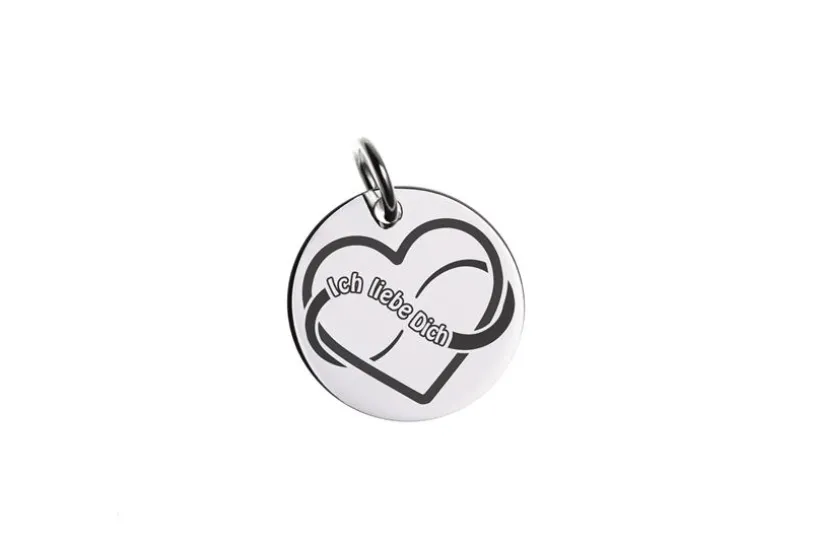Gravuranhänger -Unendliche Liebe- 925 Silber