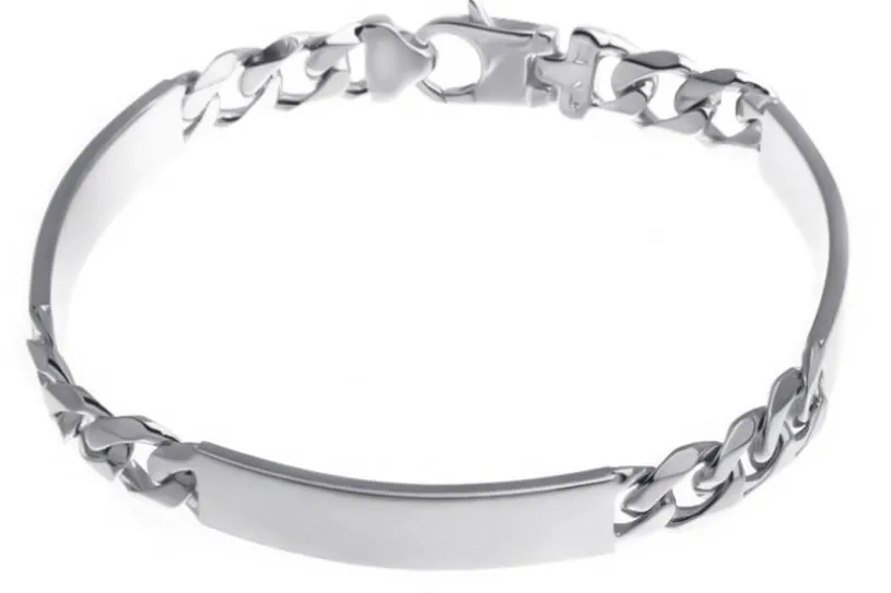 Gravurarmband 8,5mm - 925 Silber