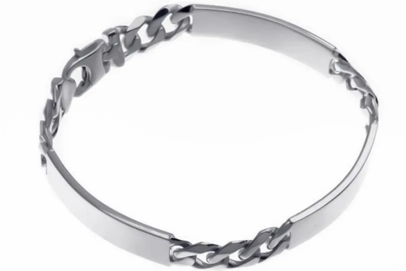Gravurarmband 8,5mm - 925 Silber