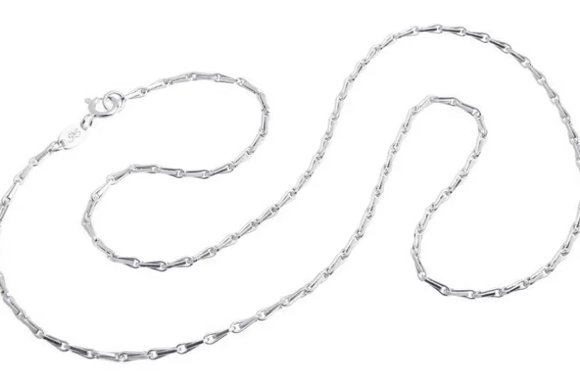 Haferkornkette 2mm - 925 Silber