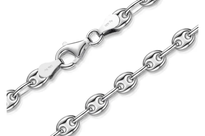 Kaffeebohnenkette 5mm - 925 Silber