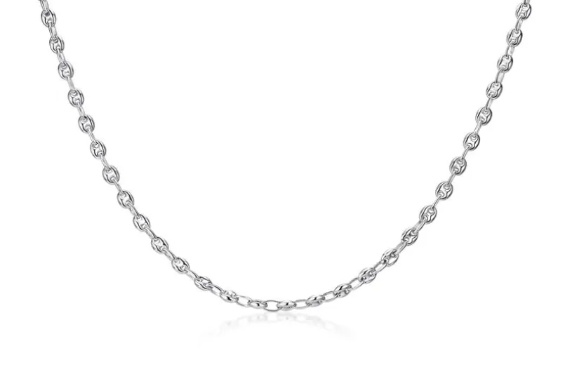 Kaffeebohnenkette 5mm - 925 Silber