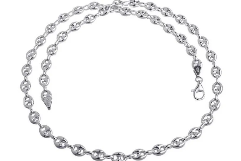 Kaffeebohnenkette 6,5mm - 925 Silber