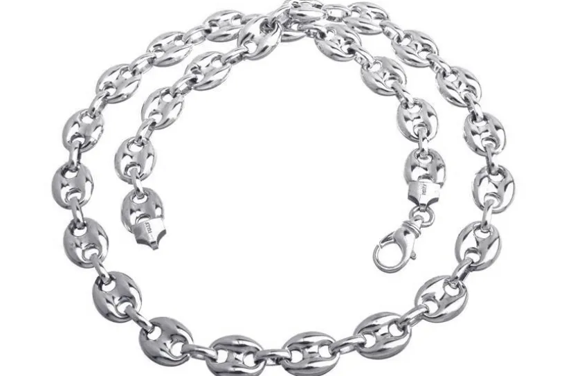 Kaffeebohnenkette 11,5mm - 925 Silber