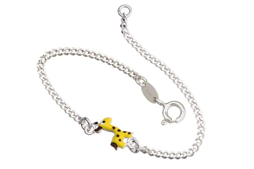Kinder-Armband mit Giraffe - 925 Silber