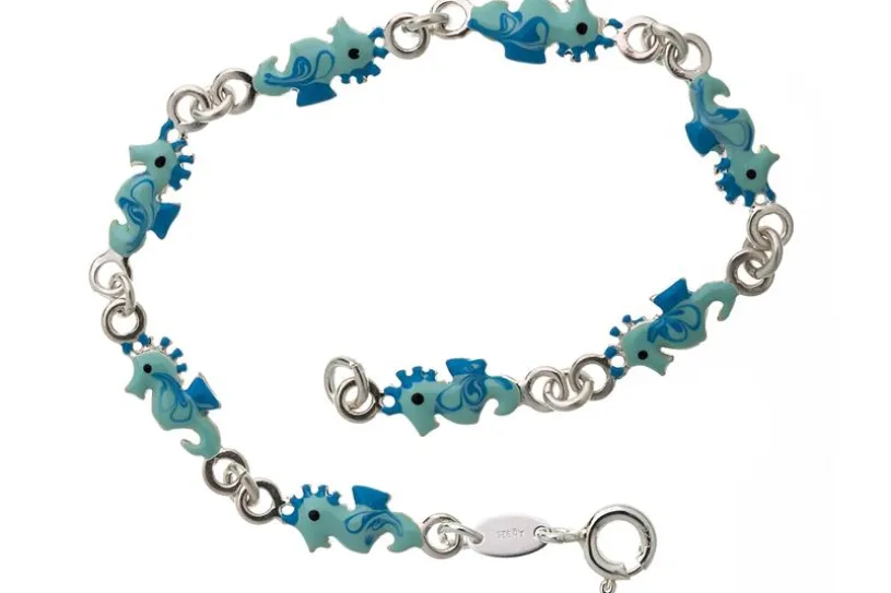 Kinder-Armband Seepferd - 925 Silber