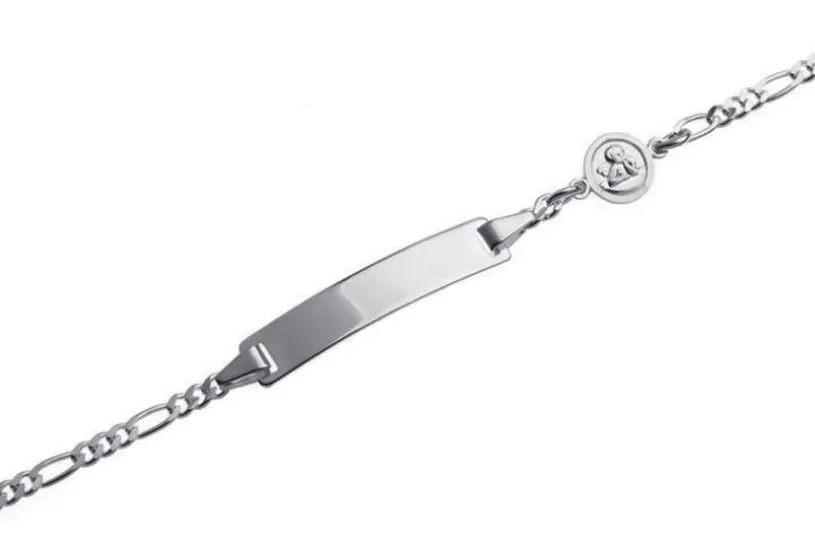 Kinder-Gravurarmband Engel I - 925 Silber