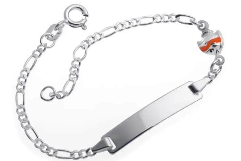 Kinder-Gravurarmband Fisch - 925 Silber