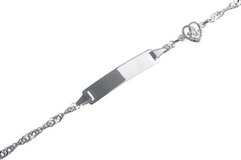 Kinder-Gravurarmband Singapur Engel II - 925 Silber