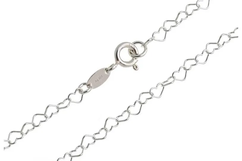 Kinderkette Herzen klein - 925 Silber
