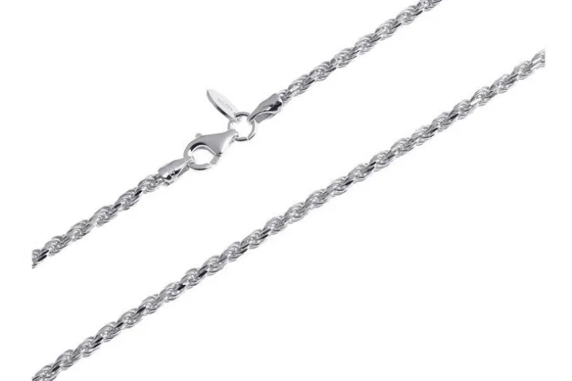 Kordelkette 2,4mm - 925 Silber