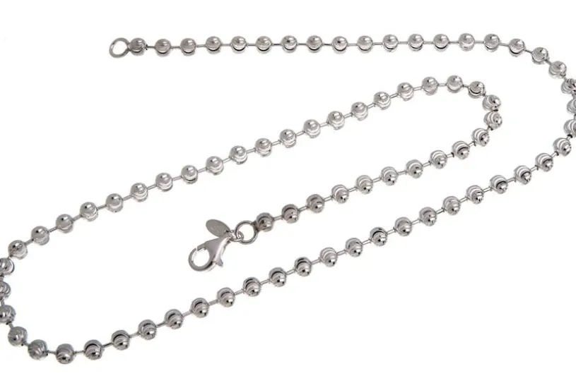 Kugelkette, geschliffen 5mm - 925 Silber