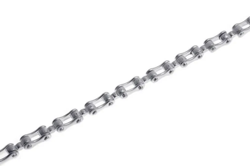 Motorradkette-Armband 6mm - 925er Silber