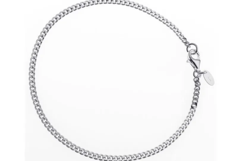 Panzerkette Armband 2,4mm - 925 Silber