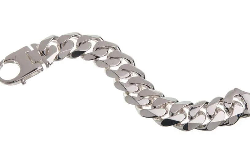 Panzerkette Armband 23mm - 925 Silber