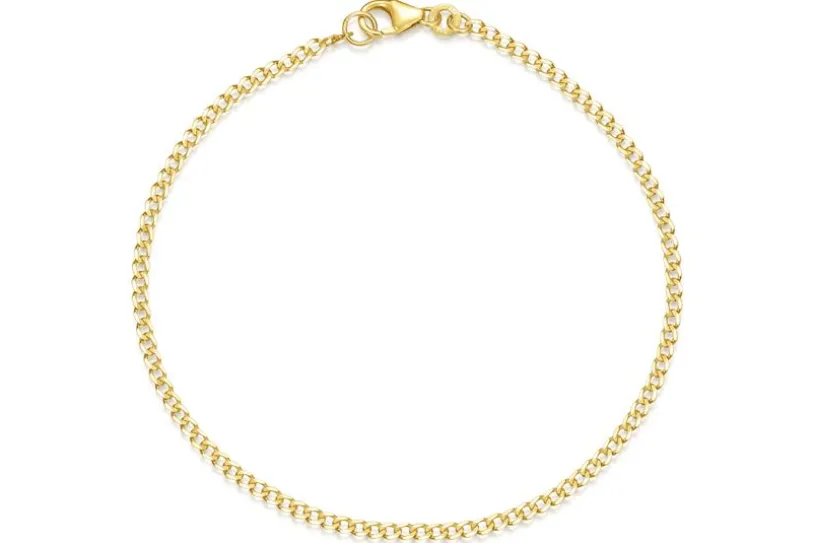 Panzerkette Armband 2mm - echt 333 Gold