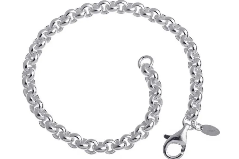 Rundes Erbskette Armband 5,4mm - 925 Silber