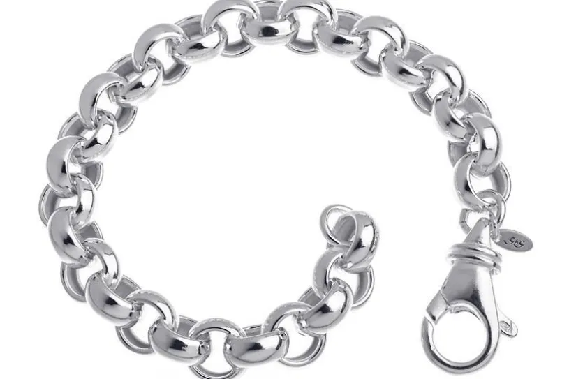 Rundes Erbskette Armband 10mm - 925 Silber