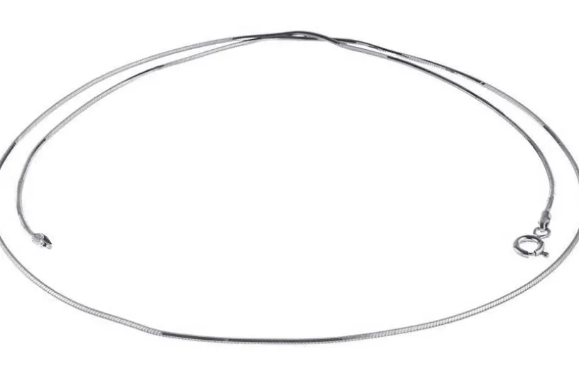 Schlangenkette, achtkant 1,5mm - 925 Silber