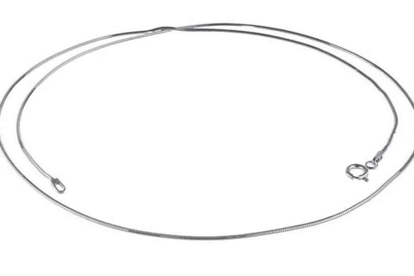 Schlangenkette, achtkant 1,2mm - 925 Silber
