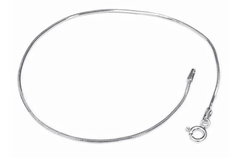 Schlangenkette Armband, achtkant 1,2mm - 925 Silber