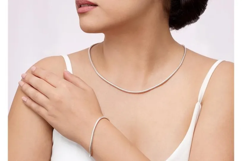 Schlangenkette Armband 3mm - 925 Silber
