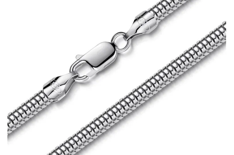 Schlangenkette Armband 4mm - 925 Silber