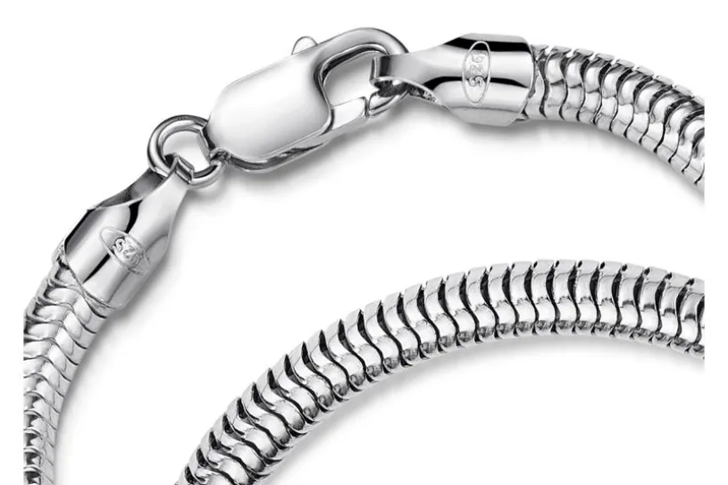 Schlangenkette Armband 5mm - 925 Silber