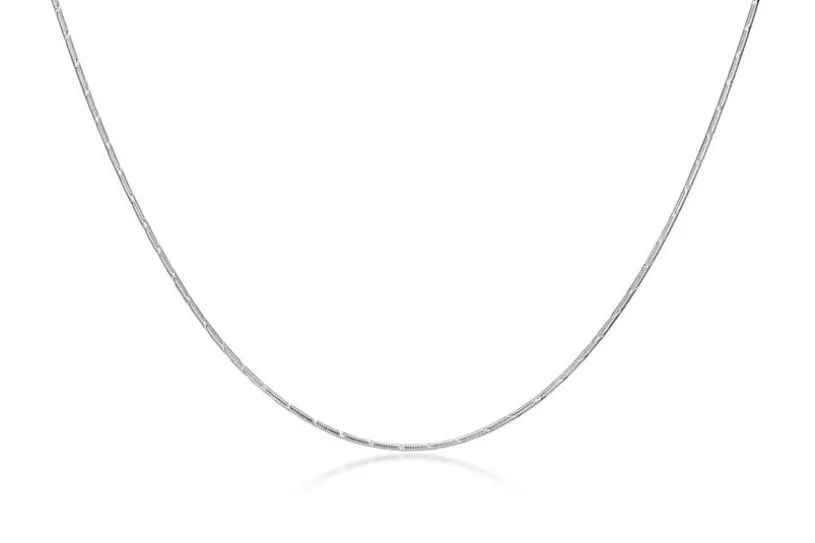 Schlangenkette, geprägt 1,4mm - 925 Silber