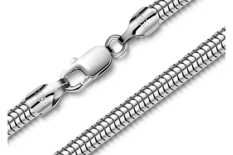 Schlangenkette 5mm - 925 Silber