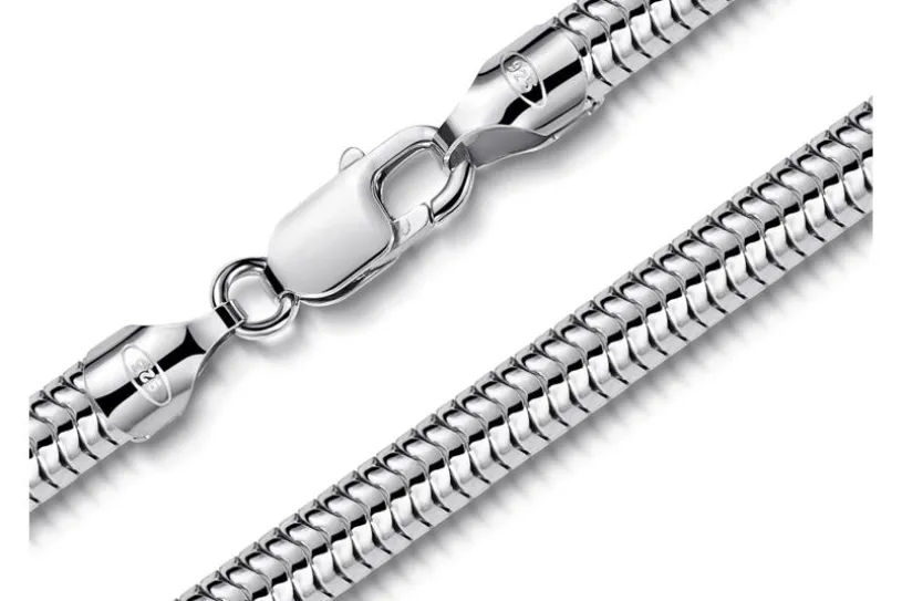 Schlangenkette 6mm - 925 Silber