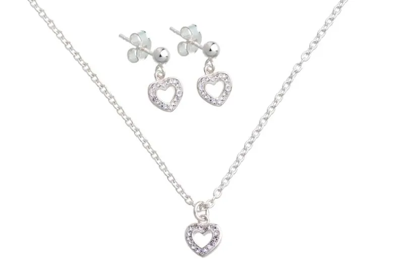 Schmuckset Sweet Hearts - 925  silber