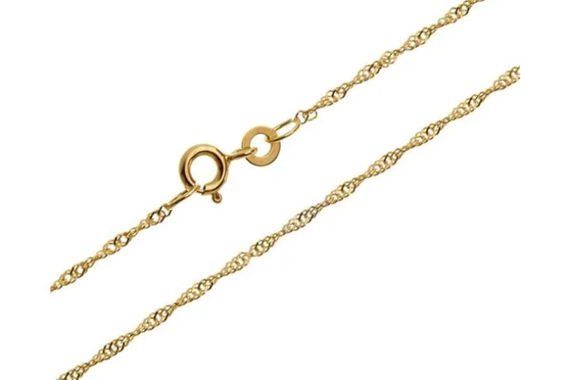 Singapurkette 1,4mm - echt 333 Gold