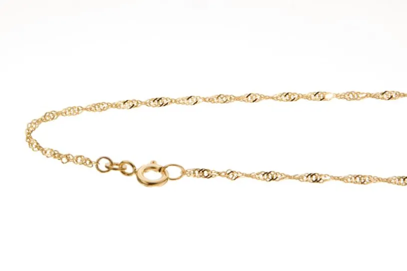Singapurkette 1,8mm - echt 333 Gold