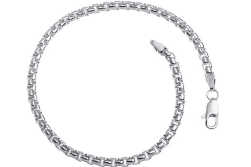 Veneziakette Armband rund 3,7mm - 925 Silber